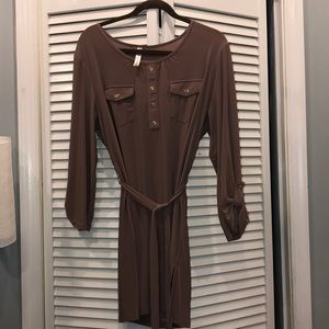 Warm Taupe Blouse